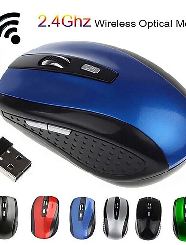  Souris sans fil de jeu souris ergonomique 6 touches 2.4ghz mause gamer souris d'ordinateur souris pour le bureau de jeu