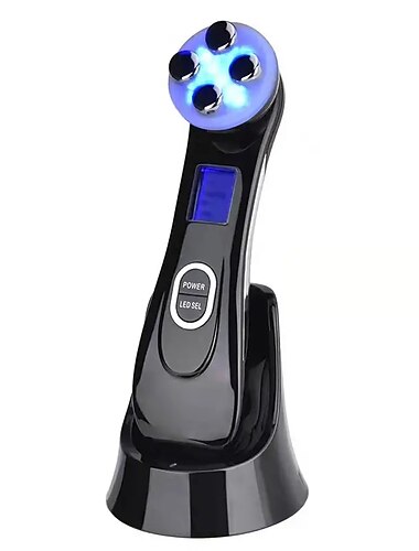  Rf-Schönheitsgerät 5 in 1 Import-Falten-Akne-Entfernung Mikrostrom-Gesichts-Lifting-Maschine 6-Farben-Lichttherapie-Hochfrequenz-Multifunktionsinstrument
