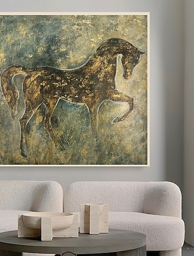  pintura al óleo pintura hecha a mano pintada a mano arte de la pared caballo abstracto lienzo pintura decoración del hogar decoración sin marco pintura solamente
