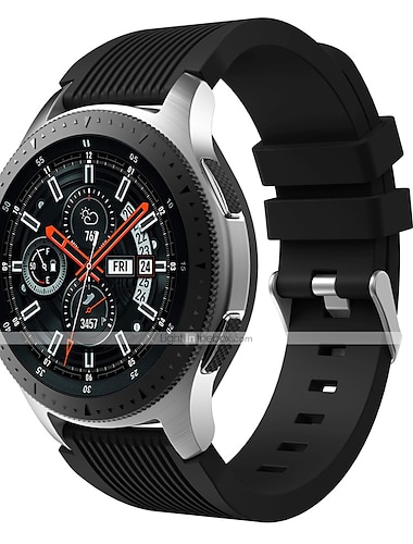  Ремешок для часов для Samsung Watch 3 45mm, Galaxy Wacth 46mm, Gear S3 Classic / Frontier, Gear 2 Neo Live силиконовый Замена Ремень 22mm Спортивный ремешок Браслет