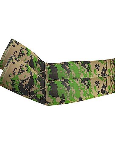  BOODUN Fietsmouwen Grafisch camouflage Zonbescherming Stofbestendig Zweetafvoerend Comfortabel Fietsen / Wielrennen Roze Leger Groen Rood voor Voor heren Dames Volwassenen Oefeningen Buitenshuis