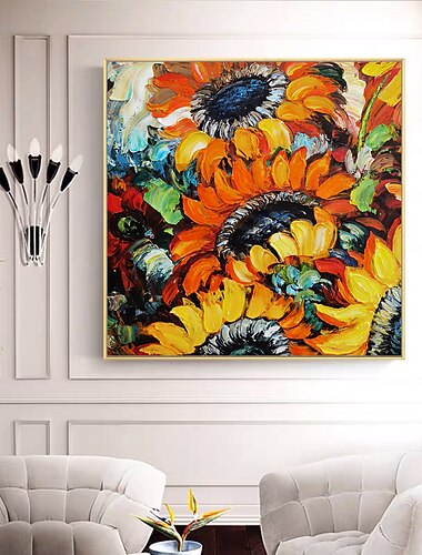  Dipinti Ad Olio Di Girasole Dipinti A Mano Su Tela Dipinti Ad Olio Di Girasole Dipinti A Mano Su Tela Quadri Astratti Moderni Per Decorazioni Per La Casa