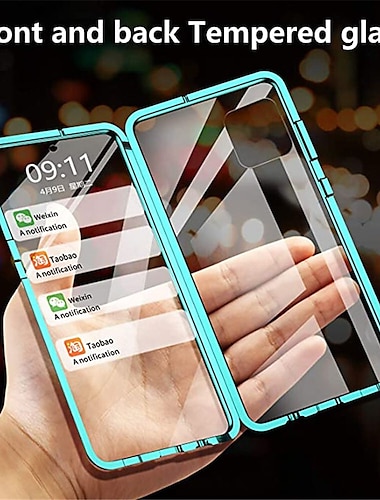  телефон Кейс для Назначение SSamsung Galaxy A34 A54 А73 А53 А33 A72 A52 A42 A71 A51 A31 A21s A12 A32 A13 Магнитный адсорбционный футляр и протектор экрана Магнитный Полная защита тела Прозрачный