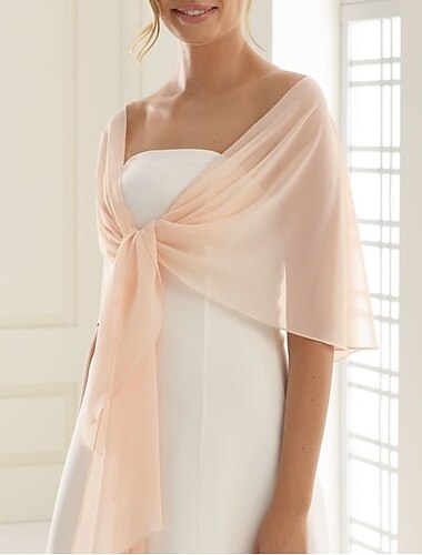  שלים ועליוניות שאלים כיסויי גוף לנשים בולרו נקי סקסי ללא שרוולים שיפון עליוניות לחתונה עם צבע טהור עבור מסיבה אביב קיץ