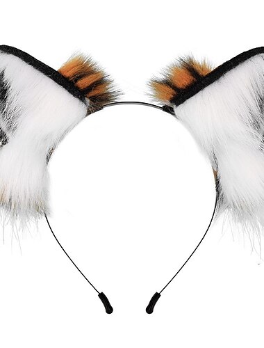  Wolf Leopard Löwe Katze Ohren und Schwanz Set Halloween Pfote Handschuhe Kostümparty Cosplay Tierzubehör