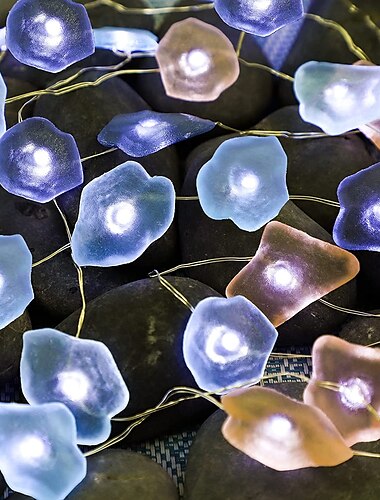  Meeresthema Lichterketten 3m 30leds Pilz Bienen Kupferdraht Fee Lichterketten Urlaub am Meer Party Dekor Lichter batteriebetrieben Weihnachten Geburtstag Hochzeit Garten Outdoor Camping Familienfeier