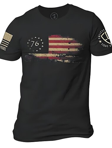 Veteranstag Herren Patriot Patriotic Veteran 100% Baumwolle Grafik T-Shirt Shirt Bequemes Tee Outdoor Straße Sommer Mode Designer Kleidung S M L XL XXL
