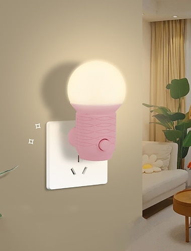  conecte as luzes da noite led lâmpada do quarto lâmpada luminosa de alimentação lâmpada de soquete festival da lâmpada pode proteger os olhos pequenas luzes noturnas