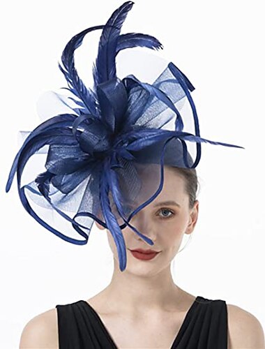  fascinators Netto Teaparty Kentucky Derby cocktail Koninklijke Ascot Met de Hand Gemaakt zin in hebben Met Veer Helm Hoofddeksels