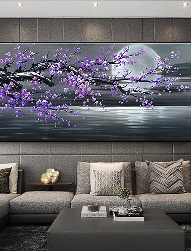  pittura a olio dipinta a mano astratta floreale botanica moderna tela arrotolata arrotolata senza cornice