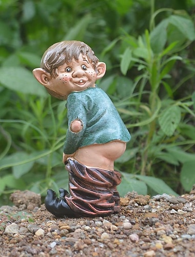  gnomo di campagna elfo cortile decorazioni da giardino statue artigianali in resina
