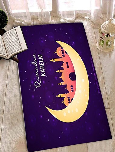  moslim ramadan gebedsmat eid mubarak deken flensstof bedrukking huisingang matras badkamerkleed
