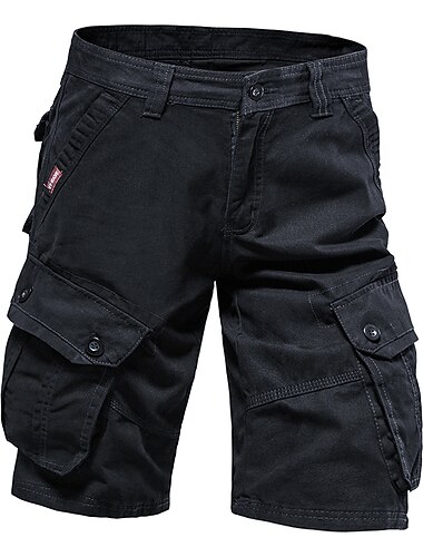  Bărbați chinez Pantaloni de lucru Pantaloni scurți de vară Pantaloni de parașuta Pantaloni scurți casual Buzunar Multi Buzunare Ridicare înaltă Mată Purtabil Exterior Lungimea genunchiului În aer
