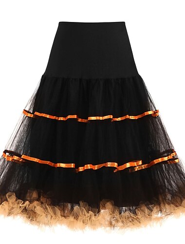  1950er Prinzessin Knielang Reifrock Krinoline Tutu Unterrock Damen Party / Abend Abschlussball Junggesellinnenabschiedsparty Erwachsene Rock
