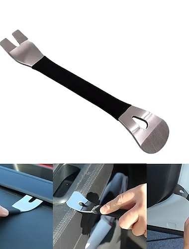  Car Trim Removal Tool Stainless Steel Durable Two End Trim Removal Level Pry Tools Door Panel Audio