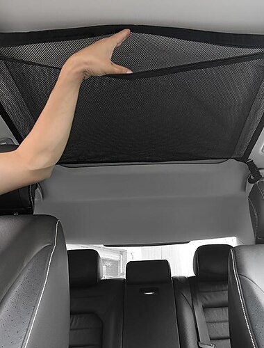  suv auto decke aufbewahrungsnetz tasche doppelschicht netz auto dach tasche innen frachtnetz atmungsaktive netztasche auto verstauen aufräumen reise lange reise camping innen zubehör