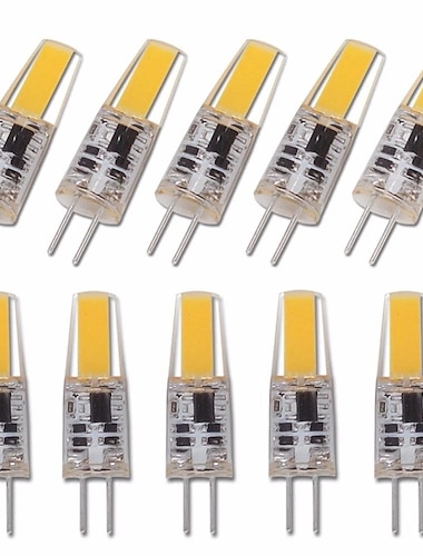  10 Stück g4 led dimmbare birne ac/dc12-24v 2w 3w 1505 cob led-licht ersetzen traditionelle halogenbirne für scheinwerfer kronleuchter