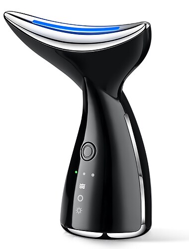  straffendes Faltenentfernungsgerät für Nackengesicht, Doppelkinnreduzierer, Vibrationsmassagegerät, tragbares 3-in-1-Gesichtsmassagegerät zur Hautpflege, verbessert, strafft und glättet