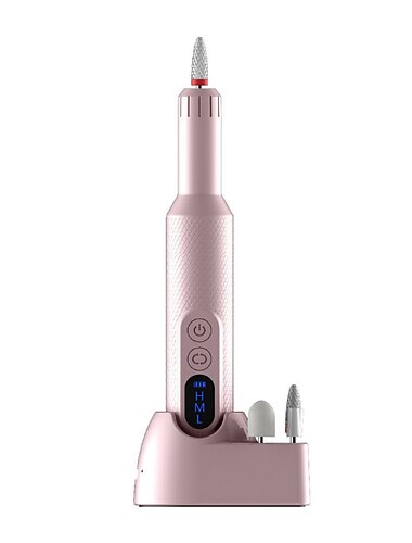  USB professionelle elektrische Maniküre & Pediküre-Set – kabelgebundenes elektrisches Nagelbohrer-Set mit 24000 U/min zum Feilen von glatten, polierten, natürlichen, dicken Acrylnägeln