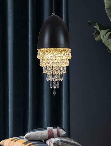  20 cm einzigartiger Design-Kronleuchter aus Metall Mini-Perlen lackiert im nordischen Vintage-Stil 220-240 V