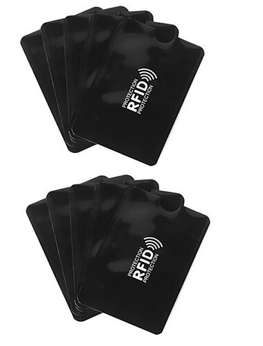  20 Stück Anti-RFID-NFC-Aluminium-Smart-Anti-Diebstahl-Bankhülle, Brieftasche, Anti-RFID-Blockierung, Schutzhülle, Kartenhalter, Aluminiumgehäuse