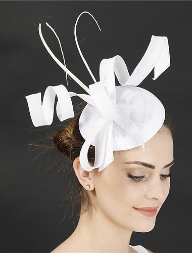  Fascinadores de Lino Sintético para Boda Copa de Kentucky Cóctel Moda Vintage con Tocado de Lazo tocado para impresionar en el Derby 2025