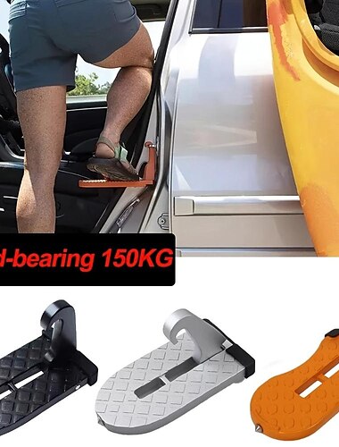  opvouwbare auto imperiaal stap auto deur stap multifunctionele universele klink haak voetpedaal aluminium veiligheid auto accessoires