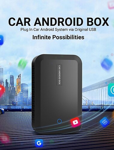  plc-s35 carplay ai box لسيارات carplay السلكية في المصنع android 10.0 wireless carplay android auto المدمج في نظام تحديد المواقع 4 + 64g يدعم مدخلات hdmi