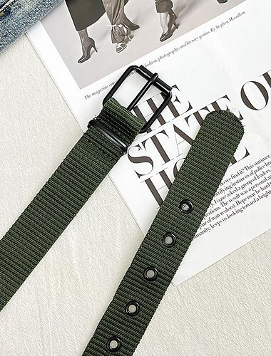  Herren Gürtel Taktischer Gürtel Arbeitsgürtel aus Nylongewebe Schwarz Blau Segeltuch Edelstahl / Eisen Militär Armee Glatt Freizeitskleidung Ausgehen Wochenende