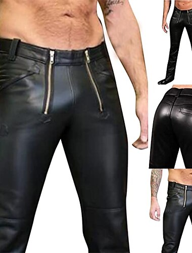  Punk & Gothique Médiéval Steampunk Pantalon Pantalon de moto à jambe droite Cavaliers Motards Homme Décontracté Quotidien Adulte Pantalon