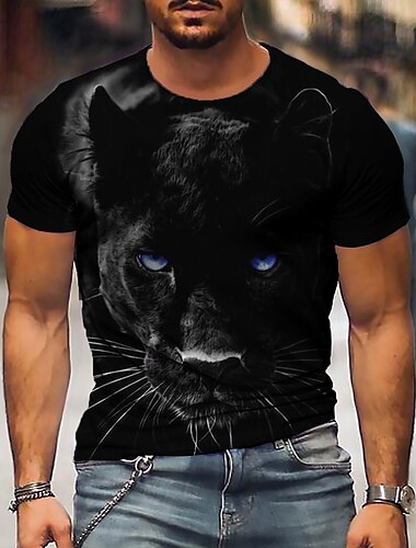  Herren Unisex Tier Grafik-Drucke T Shirt Kurzarm T-Shirt 3D-Druck Rundhalsausschnitt Hemd Sport Designer Brautkleider schlicht Outdoor Strasse Täglich 1 2 3 Sommer Bekleidung S M L XL XXL 3XL 4XL