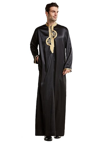  Herren Kleid Thobe / Jubba Religiös Saudi-Arabisch arabisch Muslim Ramadan Erwachsene Gymnastikanzug / Einteiler