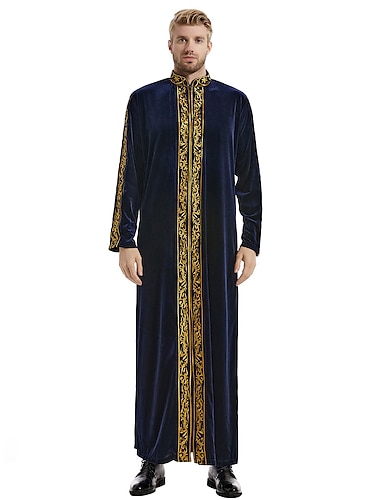  Homme Peignoir Thobé / Jubba Religieux Arabe saoudien arabe musulman Ramadan Adultes Collant / Combinaison