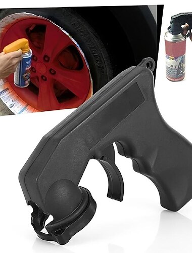  Spray Adaptor Paint Care Spray Gun Handle With Full Grip Trigger Locking Collar Car Maintenance Auto Polish Adapter Handle Trigger Tool