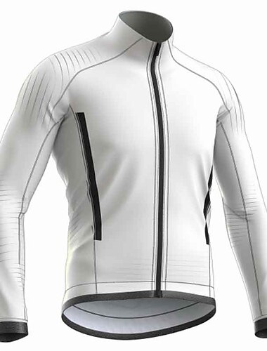  21Grams Hombre Maillot de Ciclismo Manga Larga Bicicleta Camiseta con 3 bolsillos traseros MTB Bicicleta Montaña Ciclismo Carretera Transpirable Dispersor de humedad Secado rápido Bandas Reflectantes