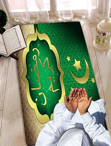  moslim ramadan gebedsmat eid mubarak deken flensstof bedrukking huisingang matras vloermat