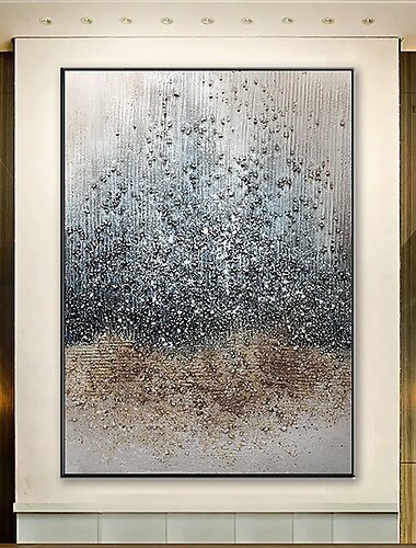 Großes Ölgemälde 100% Handarbeit handgemalte Wandkunst auf Leinwand grau modern abstrakt klassisch Heimdekoration Dekor gerollte Leinwand ohne Rahmen ungedehnt