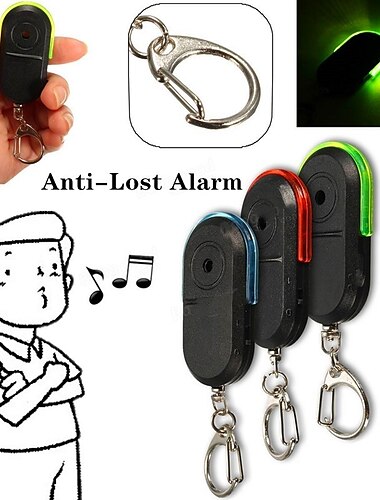  איתור מפתחות לאיבוד אזעקה מכשיר מחזיק מפתחות מאתר קול משרוקית עם אור לד