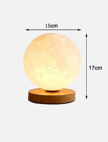  مصباح طاولة على شكل قمر / مصباح مكتبي / مصابيح بجانب السرير حماية العين / مصابيح LED / محيطة فنية / حداثة لغرفة النوم / غرفة الأطفال خشب بلاستيكي G9 لمبة ليد 85-265 فولت