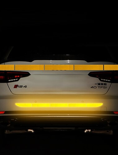  5 stks/set auto reflecterende stickers waterdichte auto waarschuwing sticker reflecterende tape auto stickers stickers kofferbak body auto accessoires