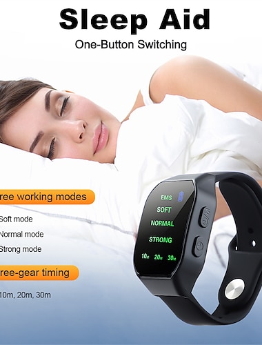  EMS Sleep Aid Watch Microcurrent Pulse Fast Sleeping Help Smart Wristband Anti-anxiety Insomnia Hypnosis Device Pressure Relief
