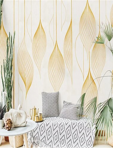  خلفيات رائعة خضراء ورق حائط جداري أنيق خطوط تغطي ملصق مقشر قابل للإزالة مادة PVC/فينيل ذاتية اللصق/لاصق مطلوب ديكور جداري لغرفة المعيشة والمطبخ والحمام