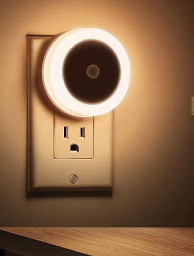  led νυχτερινό φως σούρουπο έως αυγή αισθητήρα έξυπνο φως τοίχου νύχτας για μπάνιο υπνοδωμάτιο σπίτι κουζίνα διάδρομος εξοικονόμηση ενέργειας