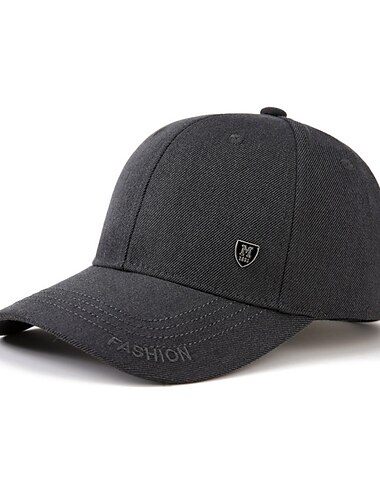  Herren Cap Basecap Kappe Schwarz Dunkel Blau Baumwolle Reise Strand Design Outdoor Urlaub Glatt Einstellbar Sonnenschutz Atmungsaktiv Modisch
