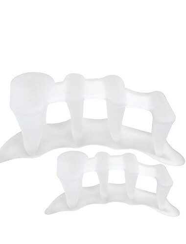  Silikon-Stringsandalen Zehenflip Großzehenspreizer Kissen Ballenpolster Hartsilikon Zehentrenner 3-Loch Hallux Valgus Orthopädische Abstandshalter Hallux Valgus Überlappender Hammer Fußkorrektor
