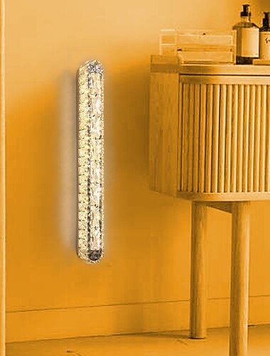  indendørs væglamper krystal g24 led nordisk stil stue butikker cafeer stål varm hvid væglampe 110-240v