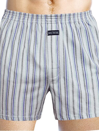  Herren 3 Pack Unterwäsche Unterwäsche Boxer American Boxershorts Baumwolle Atmungsaktiv Bedruckt Mehrfarbig Rote
