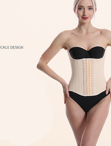  Faja deportiva de látex debajo del busto para mujer, corsés de entrenador de cintura, corsé moldeador de cuerpo de reloj de arena, corsé de 25 huesos 29 para abdomen alto, fitness deportivo posparto