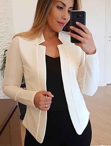  Nueva chaqueta de moda para mujer, cárdigan de manga larga, traje informal, chaqueta, top