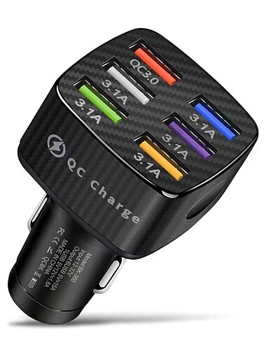  otolampara 6usb φορτιστής αναπτήρας υποδοχή qc3.0 φορτιστής σε προσαρμογέα αυτοκινήτου αξεσουάρ για iphone14 pro max αυτοκίνητο για samsung huawei xiaomi redmi φορτιστής αυτοκινήτου qc3.0